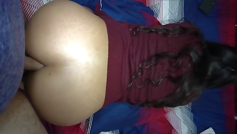 Busty teen 18+ and ebony brunette in pov porn video