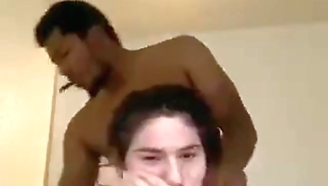 Brunette teen with big tits and a nice ass is teasing