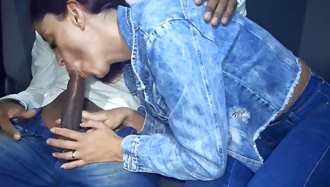 Nudist latina is sitting on a car and getting fucked by the driver