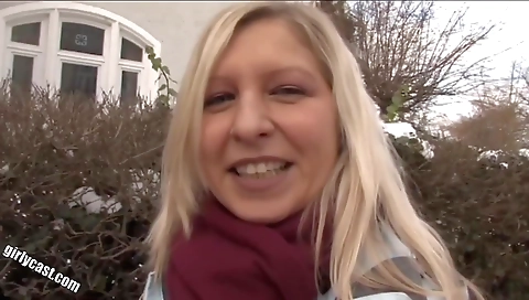 Bimbo dina gets fucked so hard that she can't hold back her cum