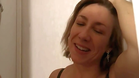 Tattooed brunette and her friend share the hottest fuckhouse