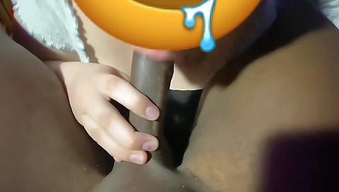 Busty girl in a red and black lingerie gets her cunt fucked