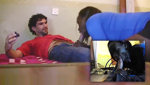 Amateur black whore got a fuck done on her hairy pussy