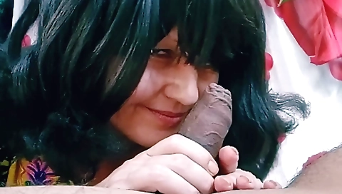 Deepthroat fuck by a hot and hungry brunette milf 2