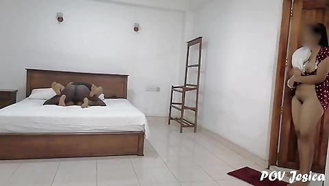 Cuckold pornstar porn video with stepmom and stepsister