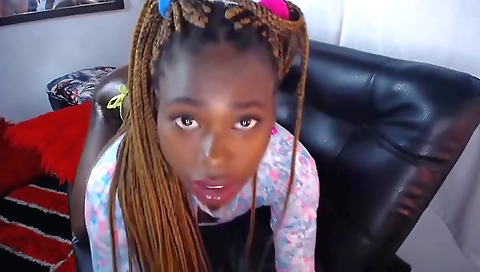 Ebony babe with a big ass gets a black cock in her pussy