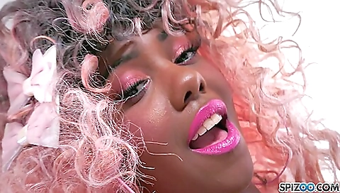 Sexy Ebony Doll Fucked Hard By A White Monster Cock
