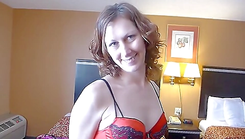 Hot Redhead Riding Two Big Cocks
