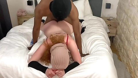 Big booty blonde with big ass fucked in a big cock