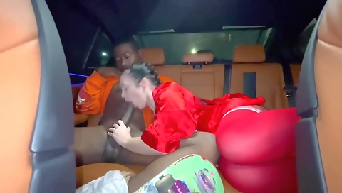 Amatur brunette and a hard dick in a interracial fuck